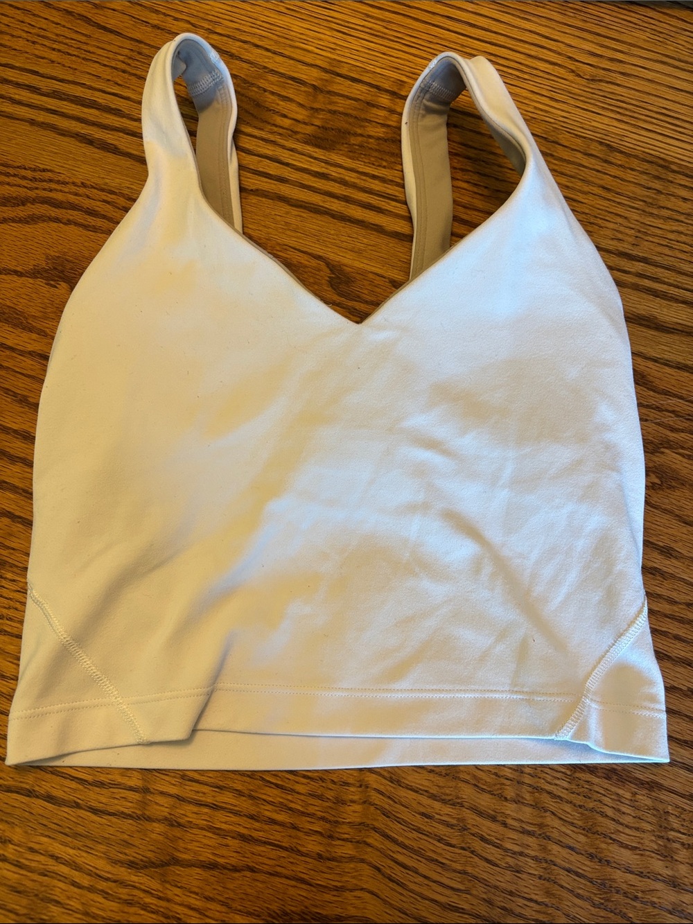 lululemon athletica Cream V‑Neck Tank